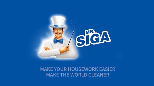 MR.SIGA Heavy Duty Scrub Brush with Comfortable Grip, Cleaning Brush for Bathroom, Shower, Sink, Floor, 2-Pack