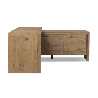 Noah Rotating Desk-Aged Smoked Oak