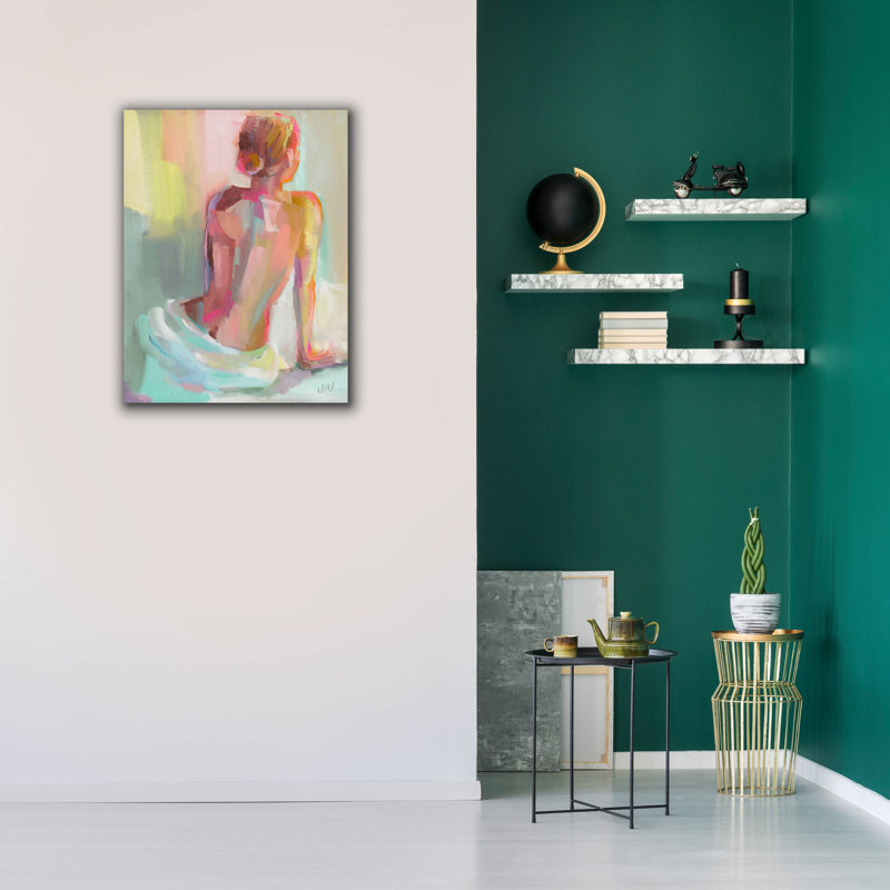 «Woman Posing» par Jenny Westenhofer, H 34 po x l 26 po x P 1,5 po