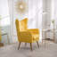 Fauteuil d'appoint en velours capitonné