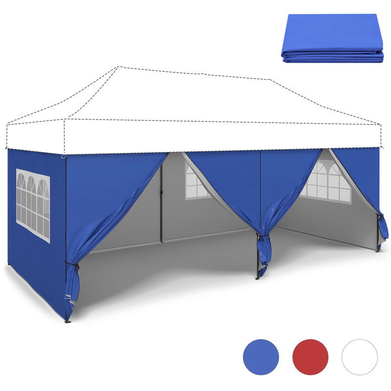 10x20 Pop Up Canopy Sidewalls, Blue