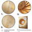 Spirale de marbre moderne moderne or et blanc II - Spirale abstraite, art mural-190669543-109960074