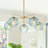 5 - Light Ribbed Sputnik Sphere Modern Glass Bubble Chandelier-804012358