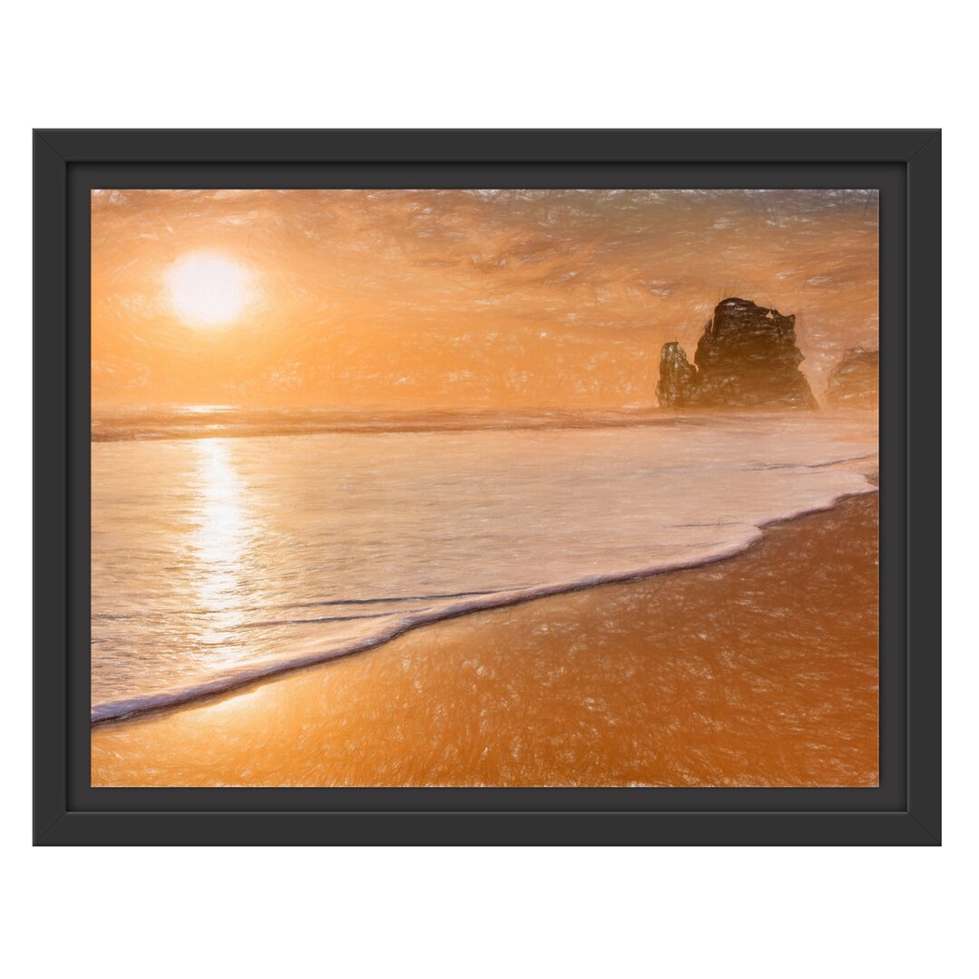 Gerahmtes Poster Ocean Sunset