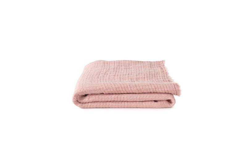 Simple Throw Blanket, Blush, 70" L x 50" W