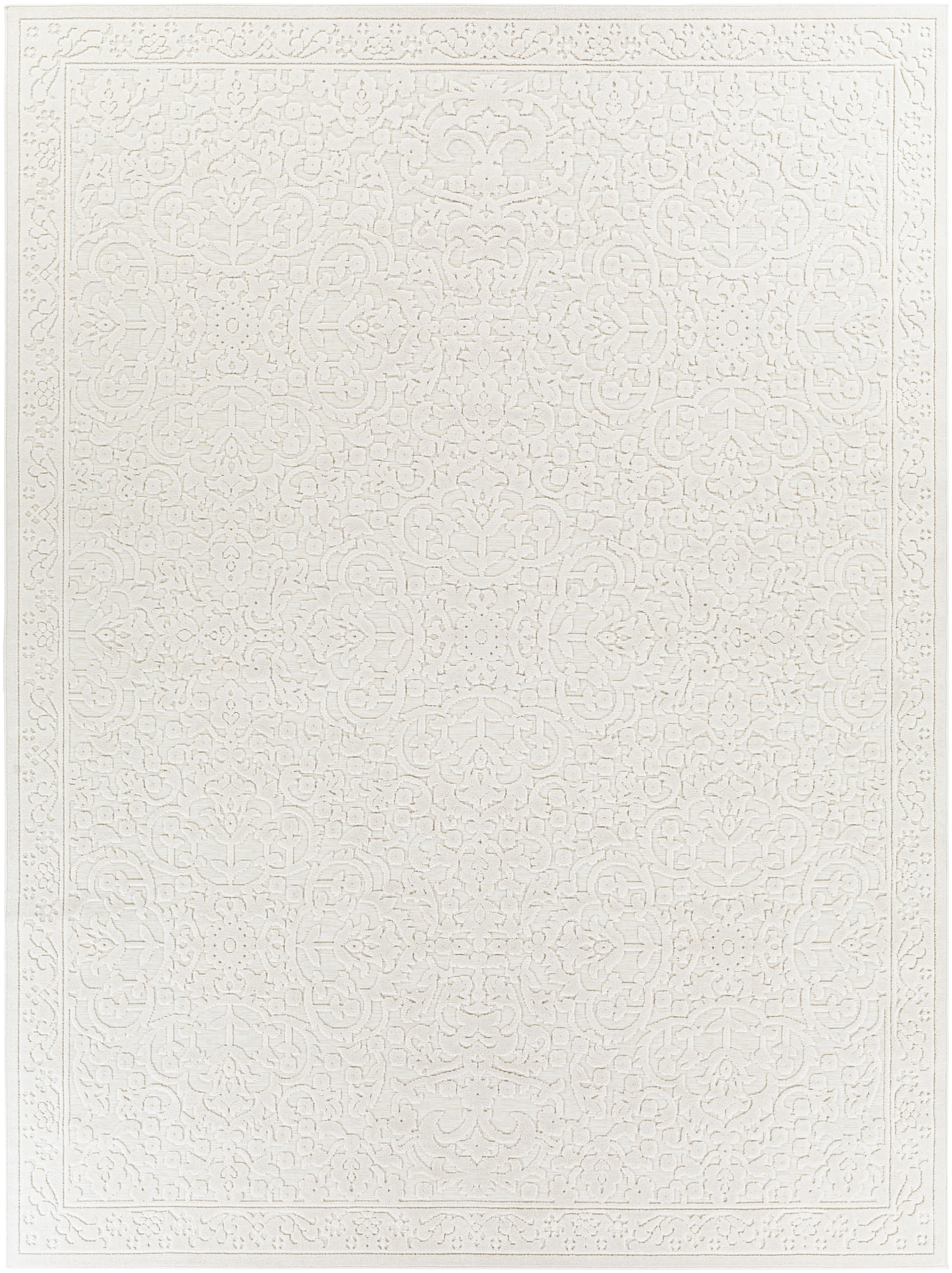 Langley Street® Emert Floral Light Beige/Charcoal Indoor / Outdoor Area Rug & Reviews | Wayfair