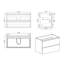 Armoire de salle de bain 36 po - Finition blanche, silencieuse, grand meuble-lavabo moderne-1136530192-1136530193