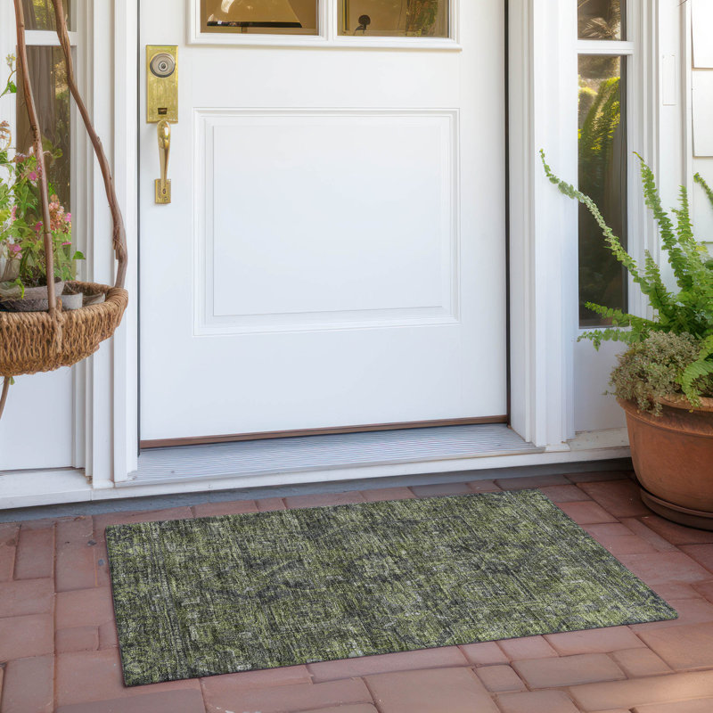 Tapis intérieur / extérieur Bridesdale, Rectangle 1 pi 8 po x 2 pi 6 po