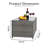 Guillen Square Outdoor Coffee Table , 23.47'' in. W 23.47'' in. D-1286500243