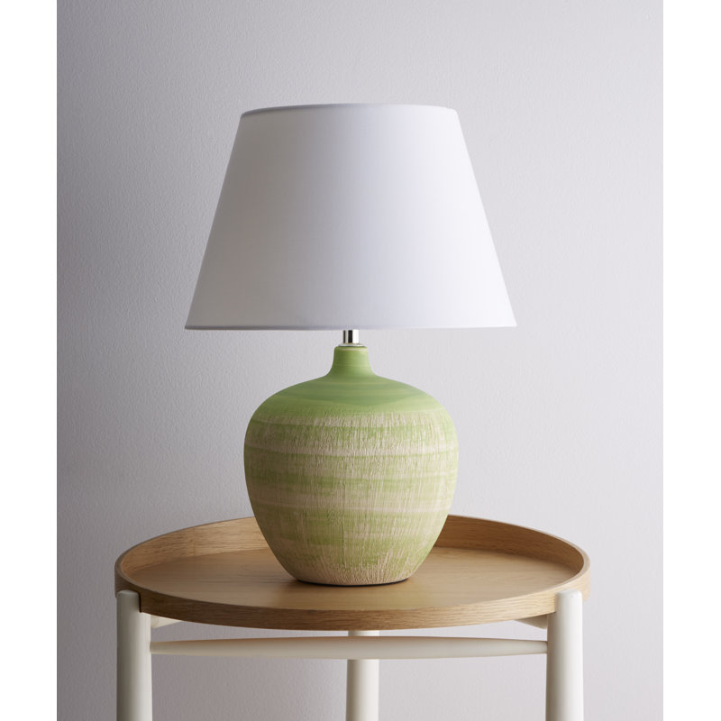 Alexia Ceramic Table Lamp, Green