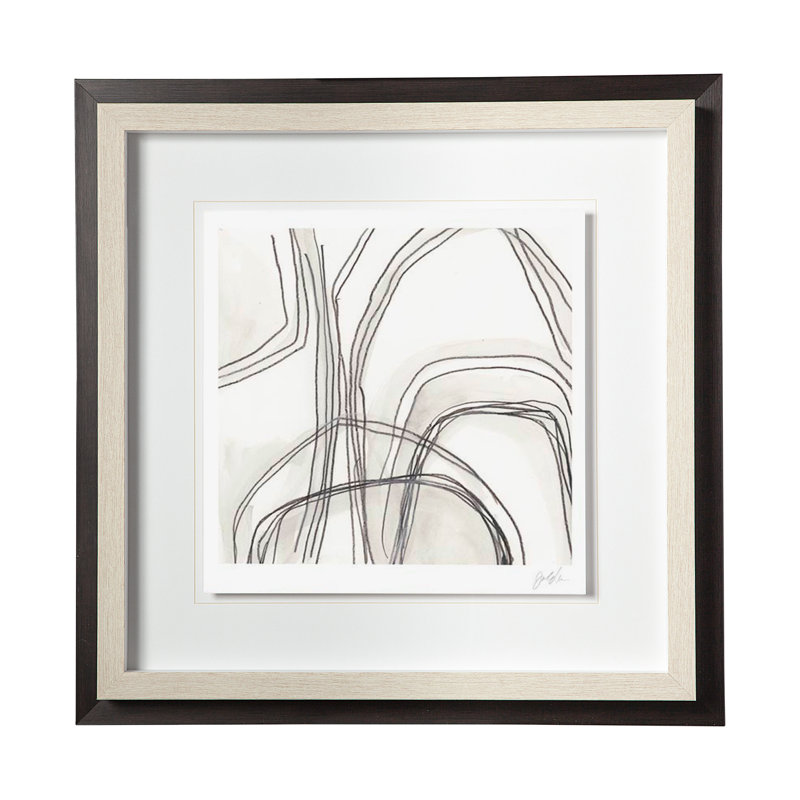 «Custom Abstract Logic III» par June Vess, reproduction d'art encadrée sous verre, Logique abstraite personnalisée IV