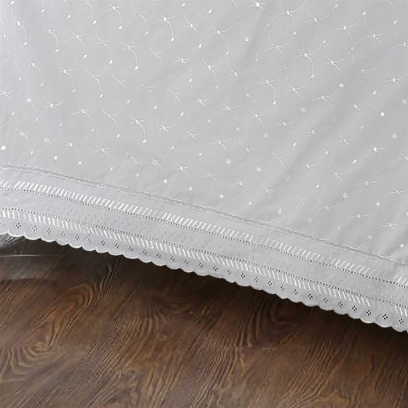 Bradman Cotton Blend Geometric Bedding with Pillowcases, Super King - 2 Standard Pillowcases