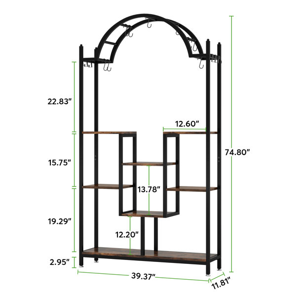 Wilson & Fisher Thermometer Plant Stand with Hooks