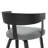 Modern Upholstered Dining Arm Chair with Black-Brushed Oak Legs, Gray Performance Fabric – Janice by Pipp & Liv-1553796799-1553796769