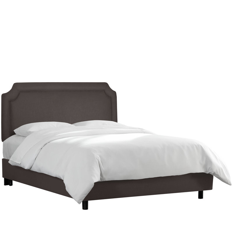 Lockington Upholstered Standard Bed, King, Classic Linen Slate