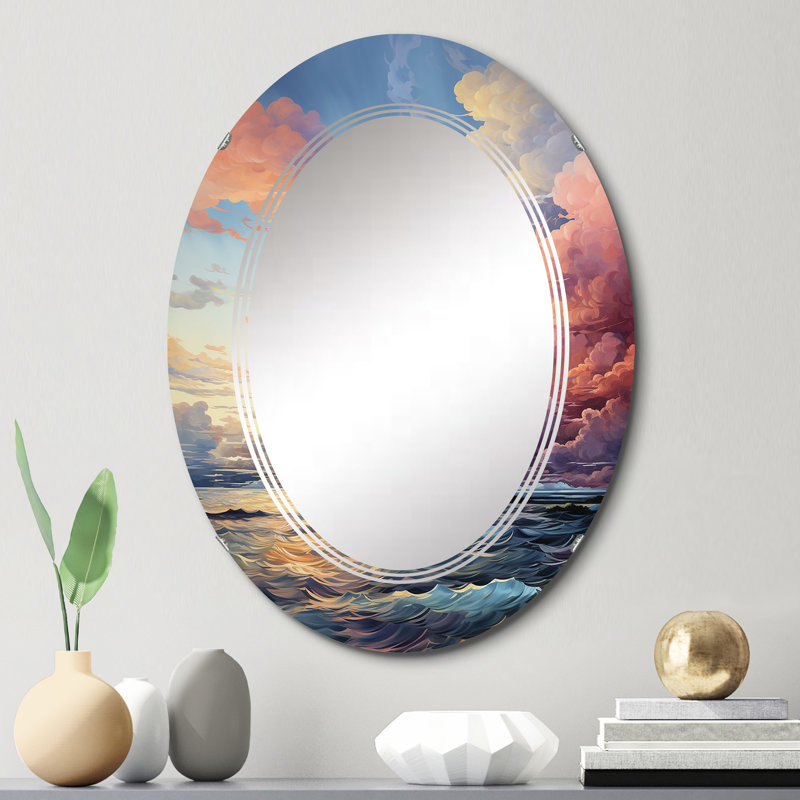 Goulaine - Miroir mural paysager ovale, 30 po x 20 po