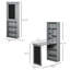 Bureau de bureau mural pliable avec tableau noir et tablette latérale pliable