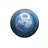 Madagascar Sapphire Decorative Metal Orbs- Medium-1372672210