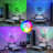 Metal Bed Frame 14 Inch With Headboard & Charging Station Galaxy Aurora Projector-1115613045