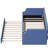Blue Twin Upholstered Daybed With Trundle - Linen Fabric, Wood Slat Assembly For Setup, Bed-77962586