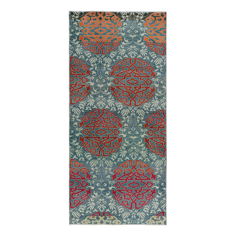 One-of-a-Kind 3'3”x7'3” Hand Knotted Area Rug