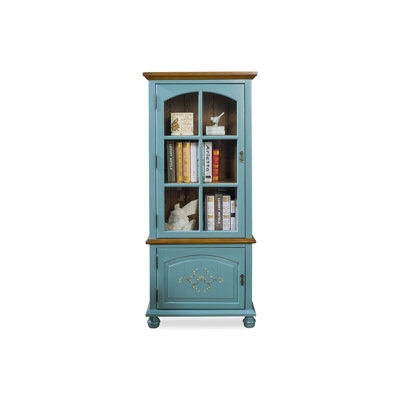 Bule Solid + Manufactured Wood Display Cases