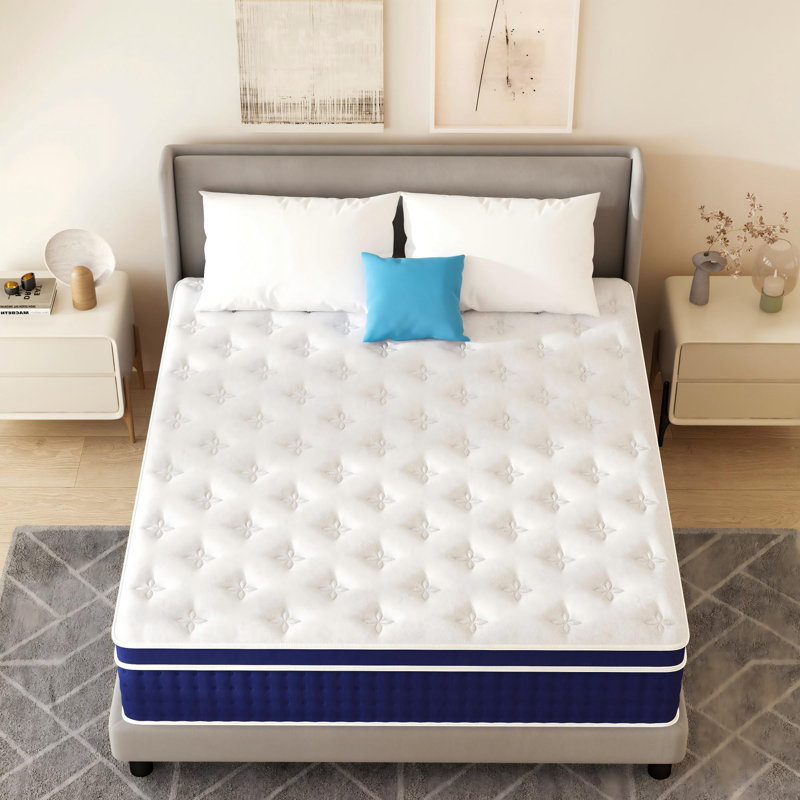 27cm Medium Gel Memory Foam Pocket Sprung Mattress, Single (3')