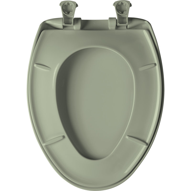 Elongated Toilet Seat and Lid, Bayberry/Green