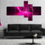 « magenta fractal desktop », impression à multiples images sur toile