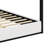Queen Size Upholstered Canopy Bed Frame With Headboard