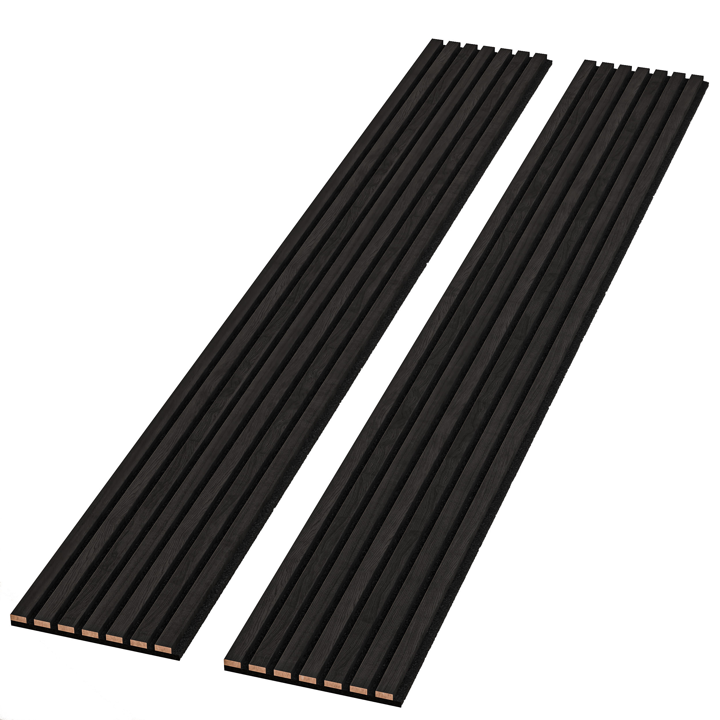94" x 12.6" Acoustic Wood Wall Paneling, Decorative Soundproof Panels for Walls and Ceilings, 3D Slat Wood Wall Panels (Set of 2)