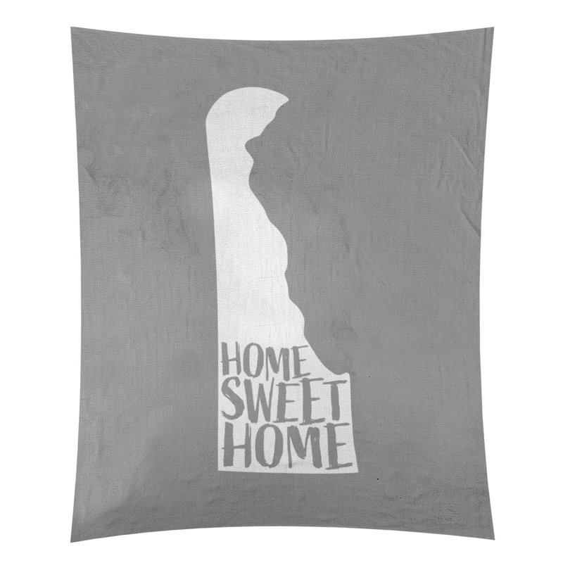 Tapisserie Home Sweet Delaware, H 60 po x l 51 po, Gris