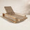 Capistrano 37" Teak Patio Chaise Lounge