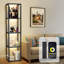 170cm Black LED Tray Table Floor Lamp
