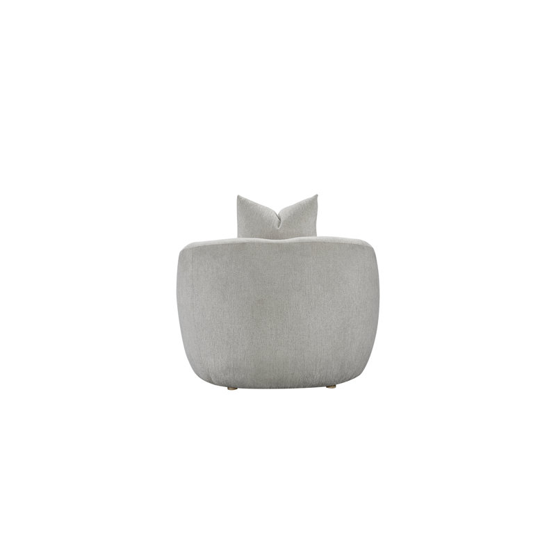 Chaise d'appoint avec coussin Carstens - Plage Mendocino