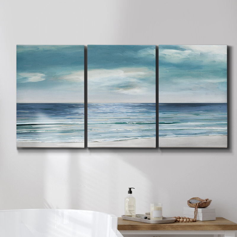 «Baby's Breath Study I», reproduction sur toile 3 pièces, H 36 po x l 72 po x P 2 po