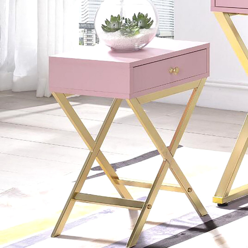 Rectangular Side Table With One Drawer