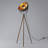 Cuddington 62'' Walnut Tripod Floor Lamp