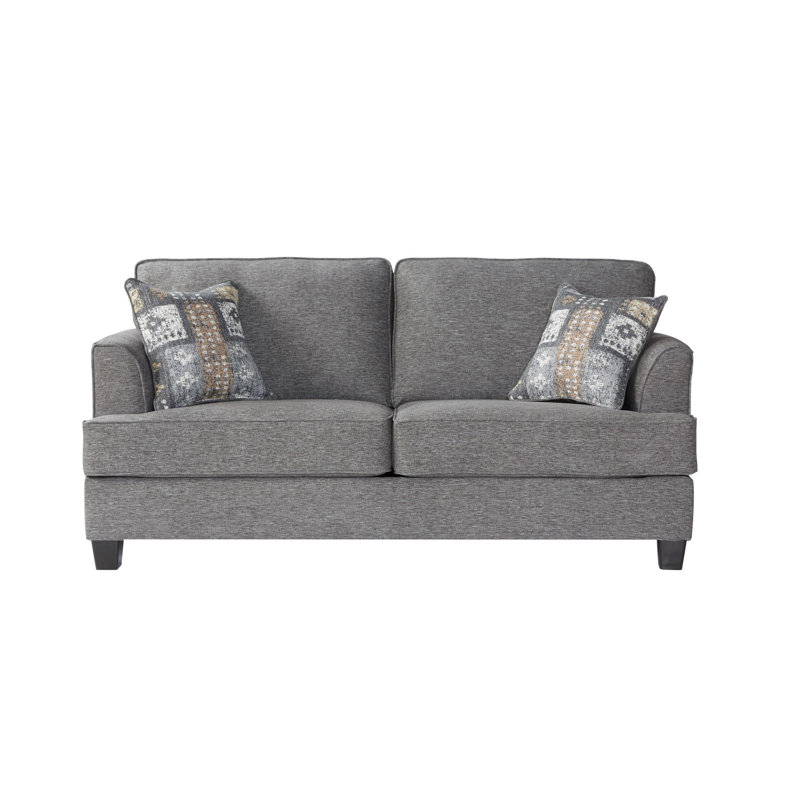 Siya 78'' Upholstered Sleeper Sofa, Avenger Otter