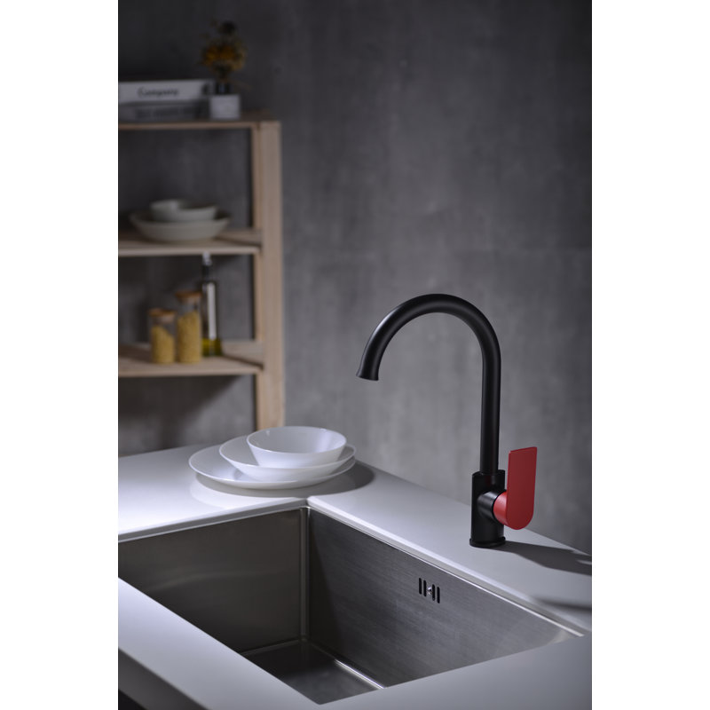 Le robinet de cuisine à poignée simple Camellia avec accessoires