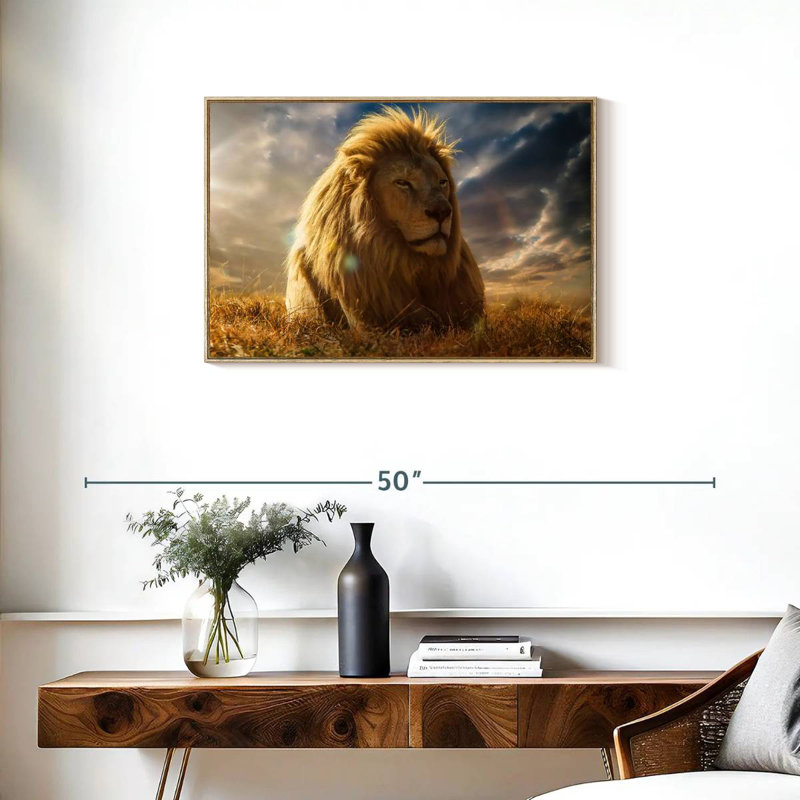 Safari Safari, Cadre flottant en bois naturel, 31 po x 21 po