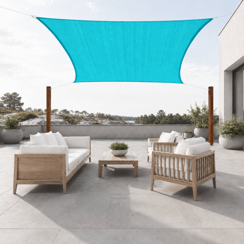 Auvent de patio extérieur colorable et personnalisable ColorTree, 16 pi x 16 pi, Turquoise