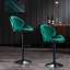 2 chaises de bar ajustables avec dossier et repose-pieds, hauteur comptoir, pour pub, cuisine ou bar.