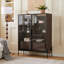 51.2'' Tall Lighted Display Cabinet with Tempered Glass Door-1263534229