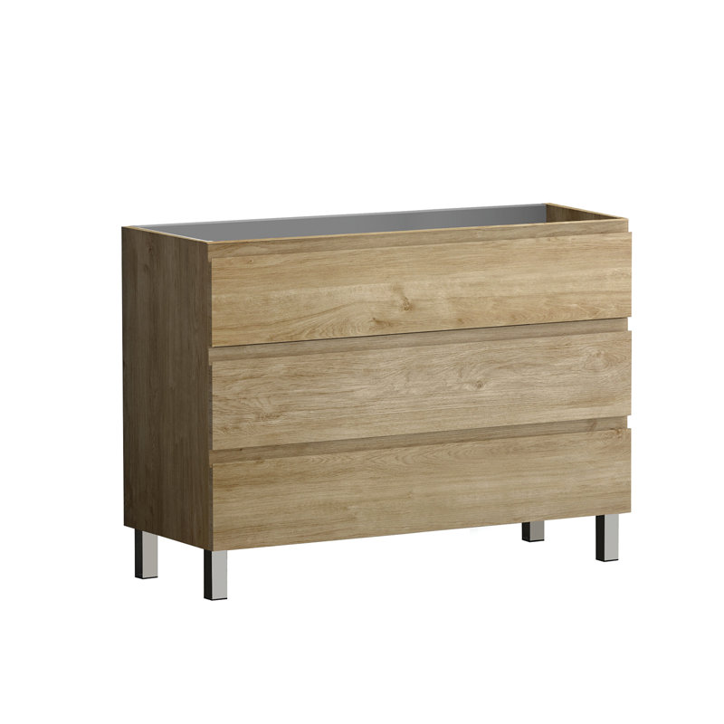 Armoire de salle de bain pour salle de bain Collection COSTA par DAX, Brun