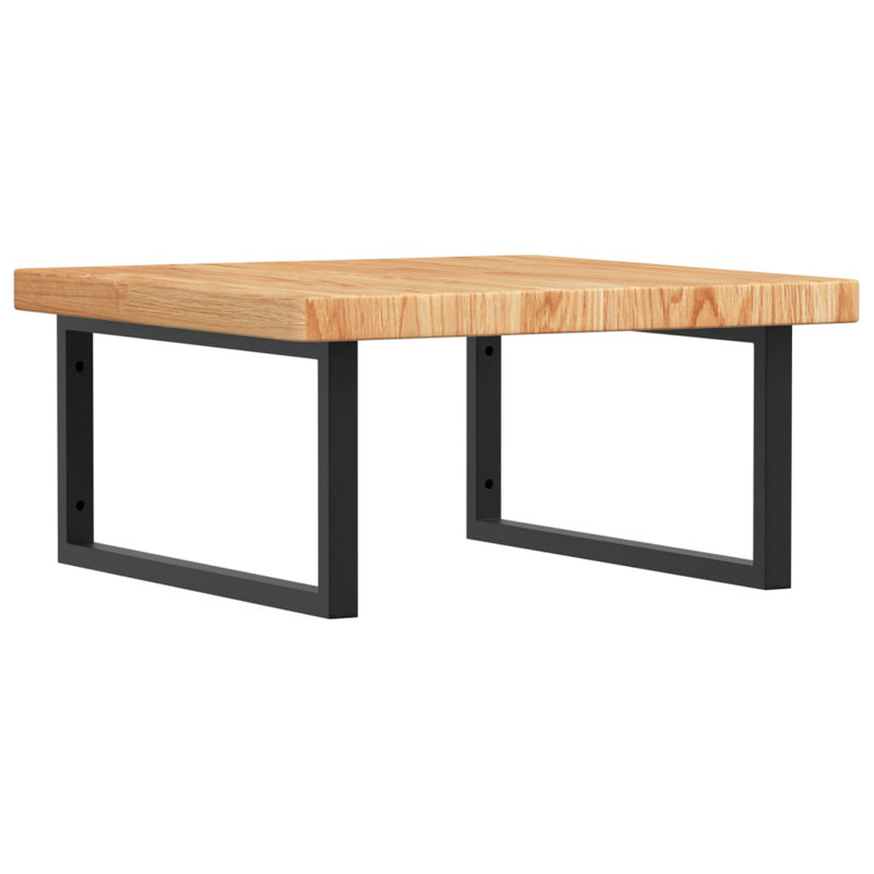 Brender 60cm Solid Wood Bathroom Vanity Top, Oak/Black