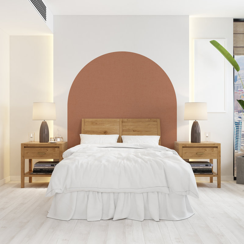 Adhésif décoratif Boho texturé, autocollant d'arche de lit, adhésif mural de haie, autocollant mural arche, autocollant de décoration murale arche, super très grand lit arche 102LU