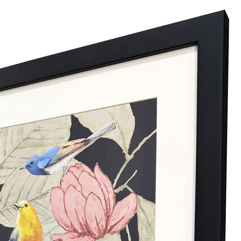 Tableau encadré d'oiseaux