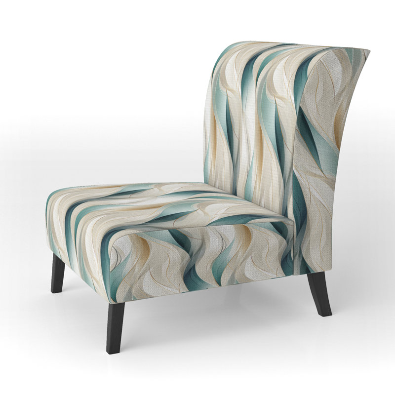 Subdued Elegance - Fauteuil de chambre rembourré contemporain, fauteuil d'appoint abstrait moderne
