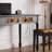 Retro Rubberwood Double-drawer Writing Desk-982010449